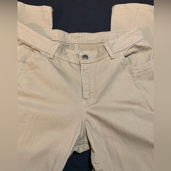 Lee Ryder Khaki Jean Pants Bootcut Size 18W L - Picture 1 of 11